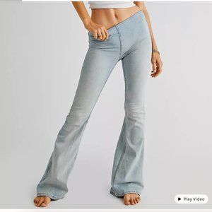 Free People Penny Pull-On Flare Jeans